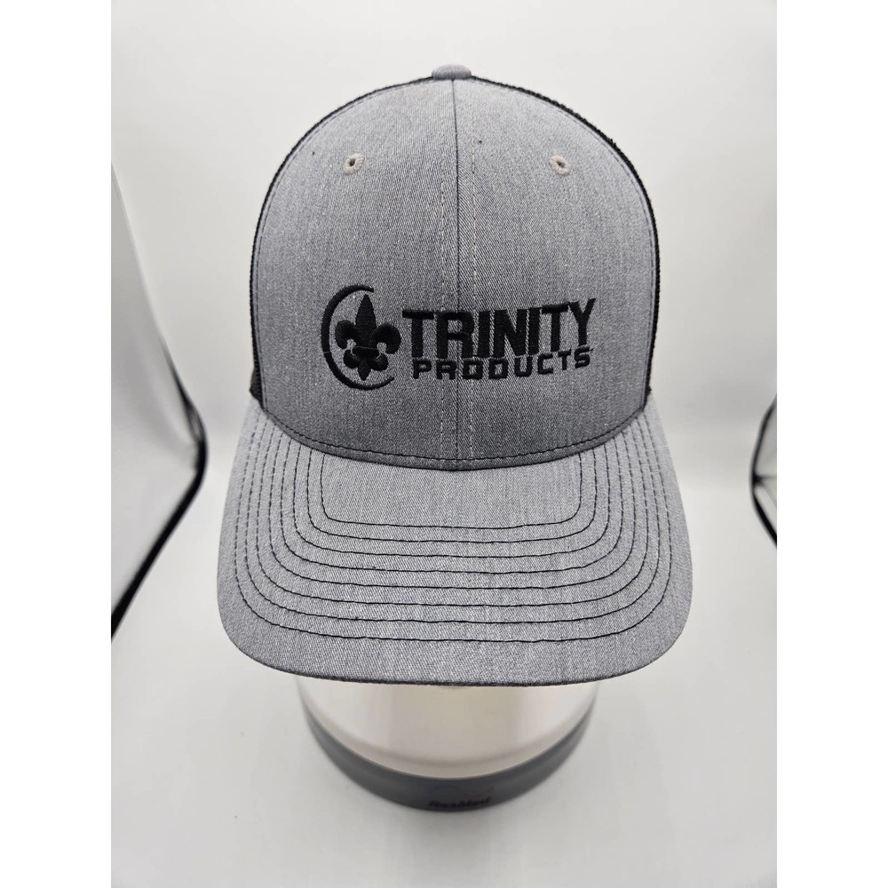 Custom Richardson Trucker‎ Hat Trinity Products Gray Black Adjustable